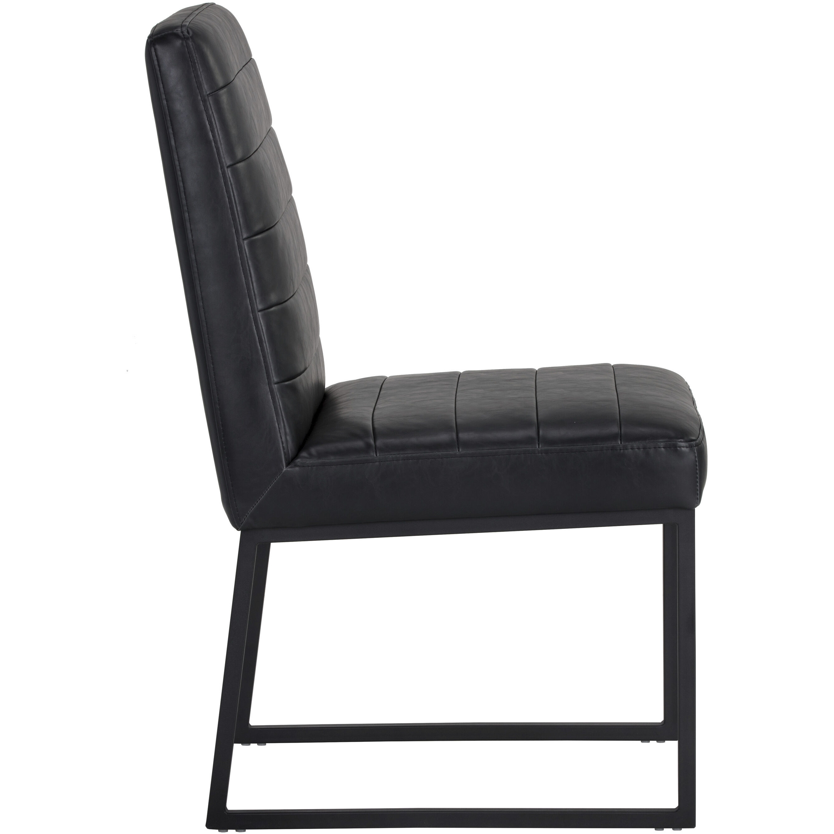 Spyros Coal Black Dining Chair, Set Of 2